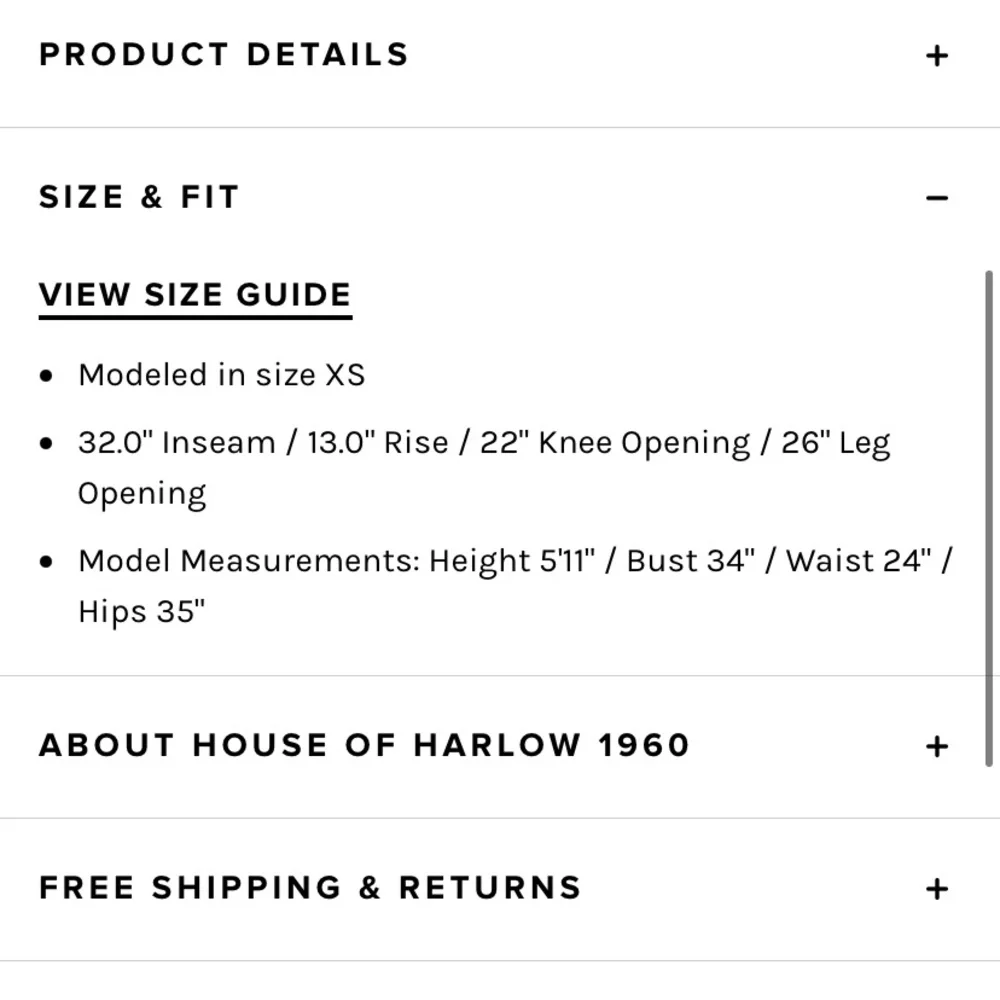 SOLD REVOLVE X House of Harlow 1960s Mona pants - Picture 4 of 4